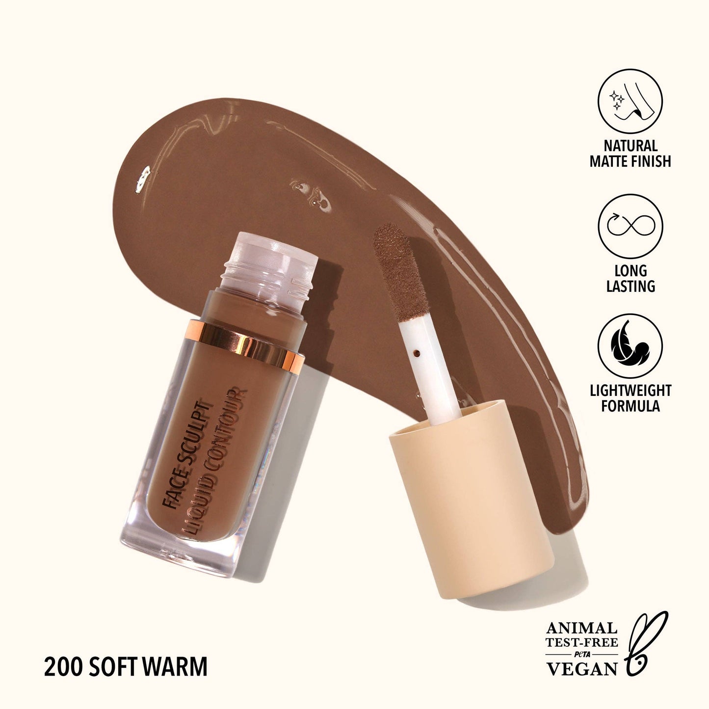 MOIRA Face Sculpt Liquid Contour (200, Soft Warm) -S83 LW3