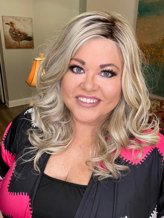 Amara Buttermilk Blonde HT HS Platinum Luxury Wig CA1 W6706