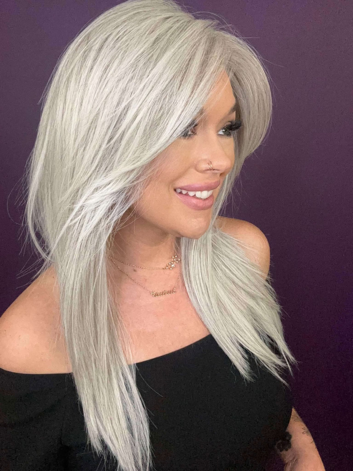 HOLLY STERLING GREY NWT HS COMFORT LUXURY WIG LW3-AC1