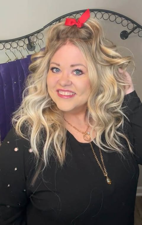 SHARPAY BOW DAY ROOTED BLONDE HS NWOT LW3-AC1