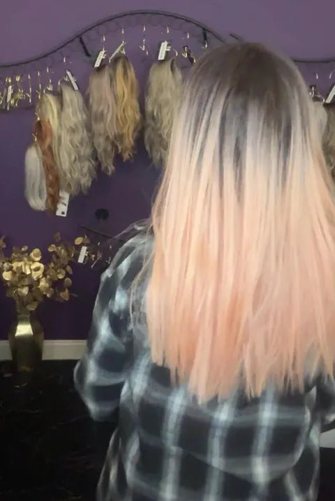 Peach NWOT Basic Wig By Rebel Gypsy LW3-AC1