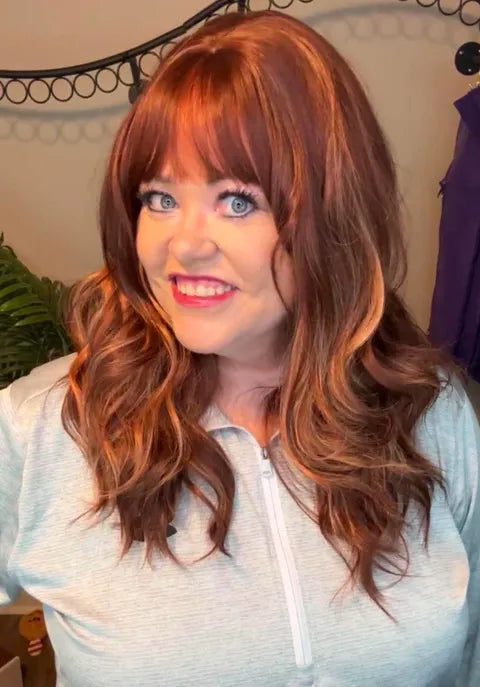 HEARTBREAK HALO STRAWBERRY WINE HS BETTER THAN BASIC MACHINE CAP WIG LW3-AC1