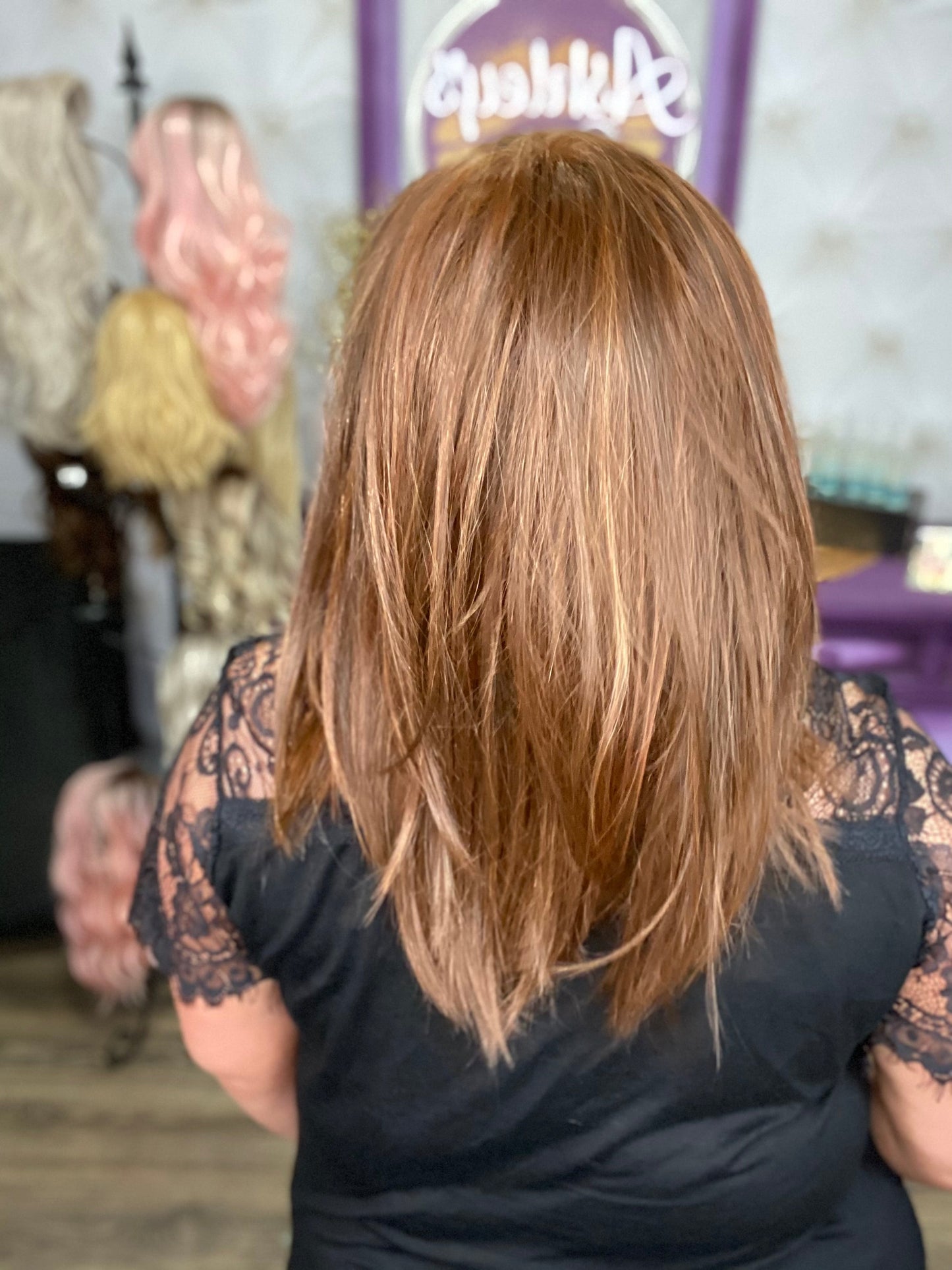 CIRI – Luxury Wig by Chic Lifestyle Shown in Spiced Cider.