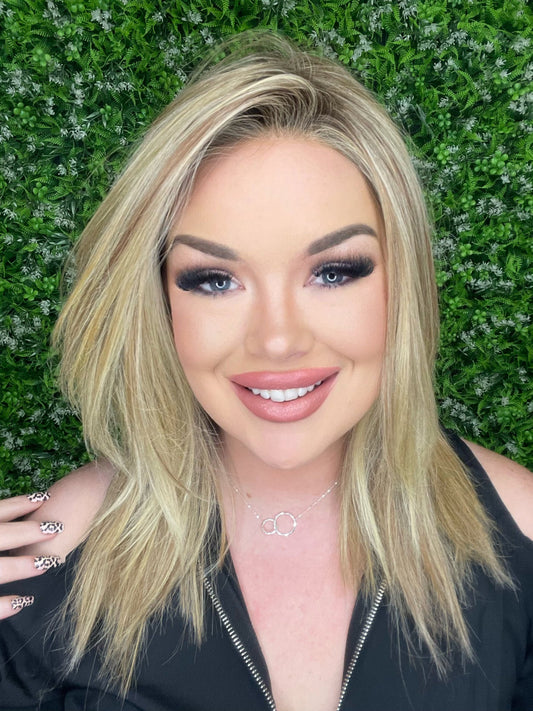 CIRI – Luxury Wig by Chic Lifestyle Shown in Summer Blonde.
