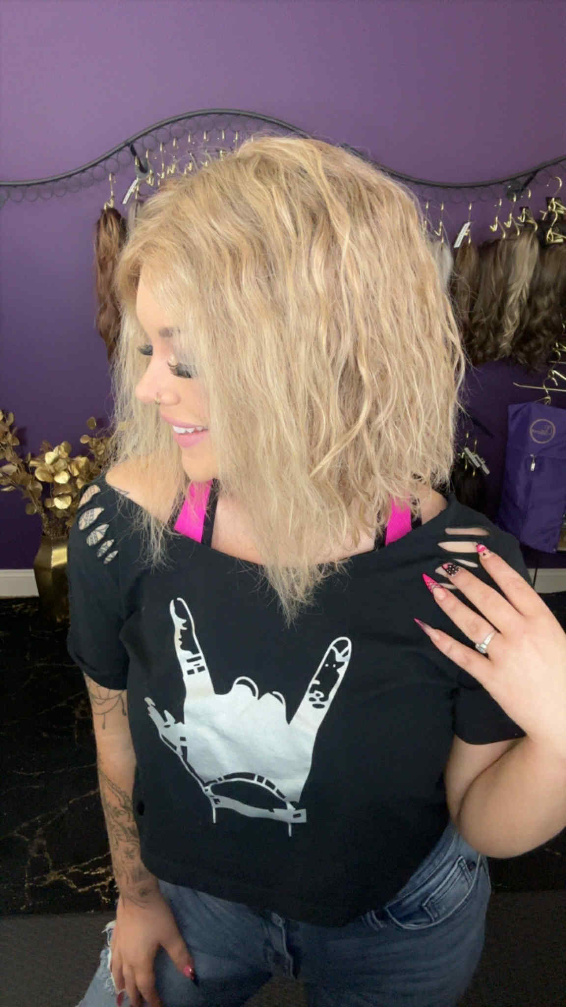 Rochelle Blonde Human Hair Wig LW3