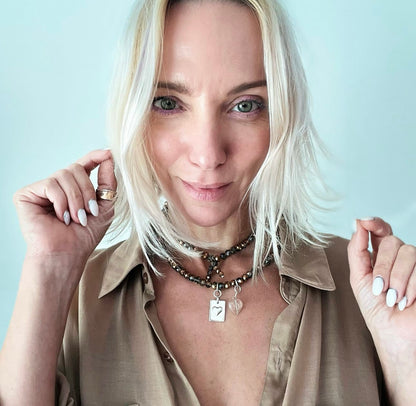 Woke Up Sexy As Hell Again Heart Crystal Boho Wrap Bracelet/Necklace