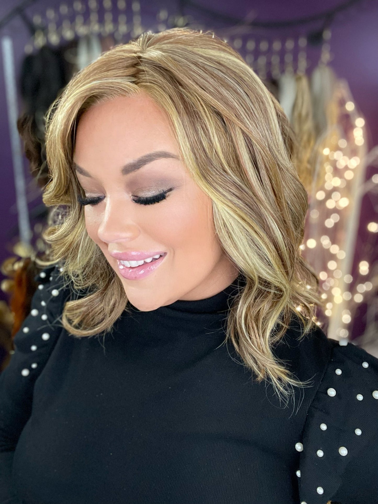 BILLIE BUTTERSCOTCH BLONDE HS HT NWT Platinum Luxury Wig LW3 AC1