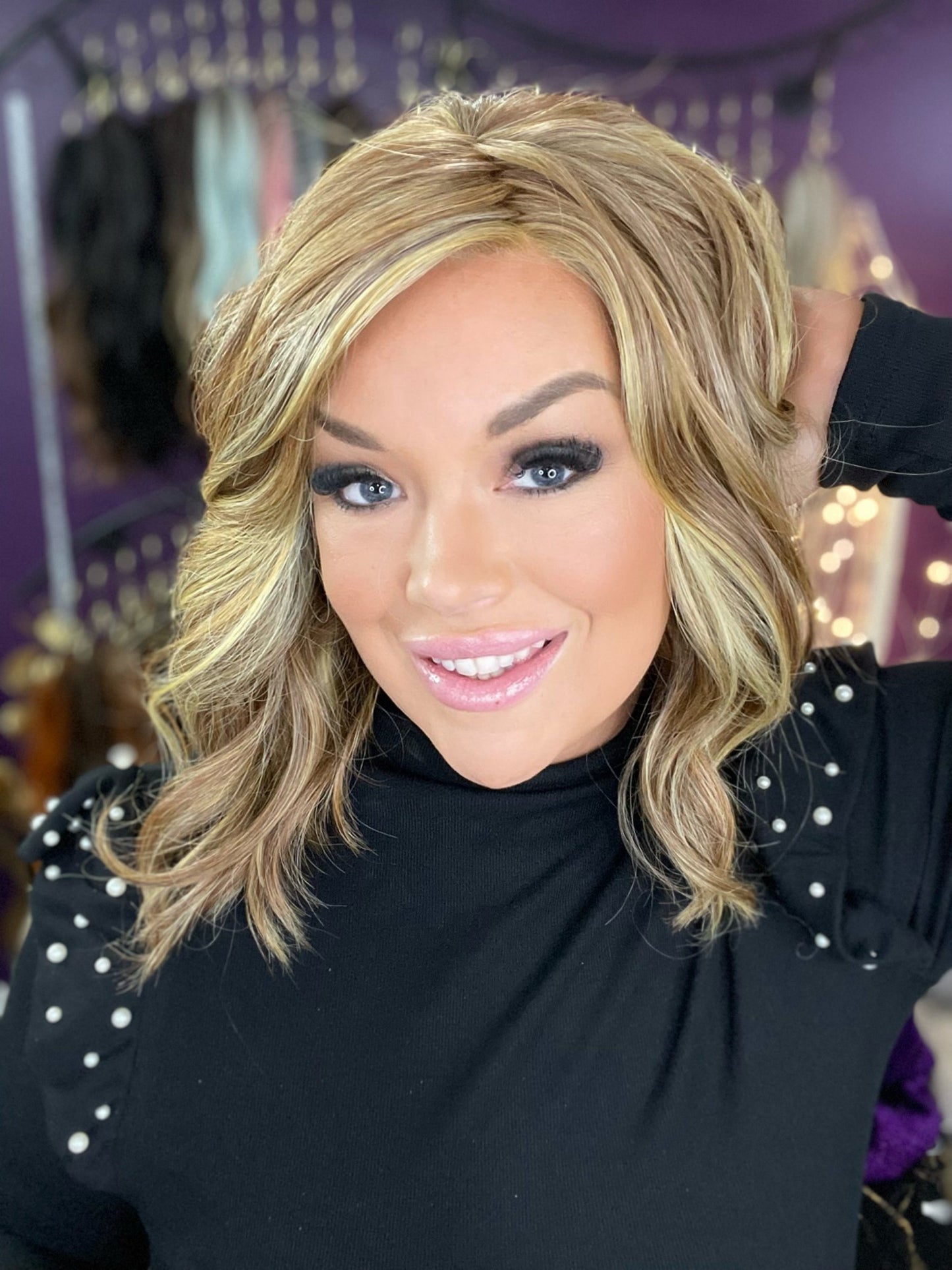 BILLIE BUTTERSCOTCH BLONDE HS HT NWT Platinum Luxury Wig LW3 AC1
