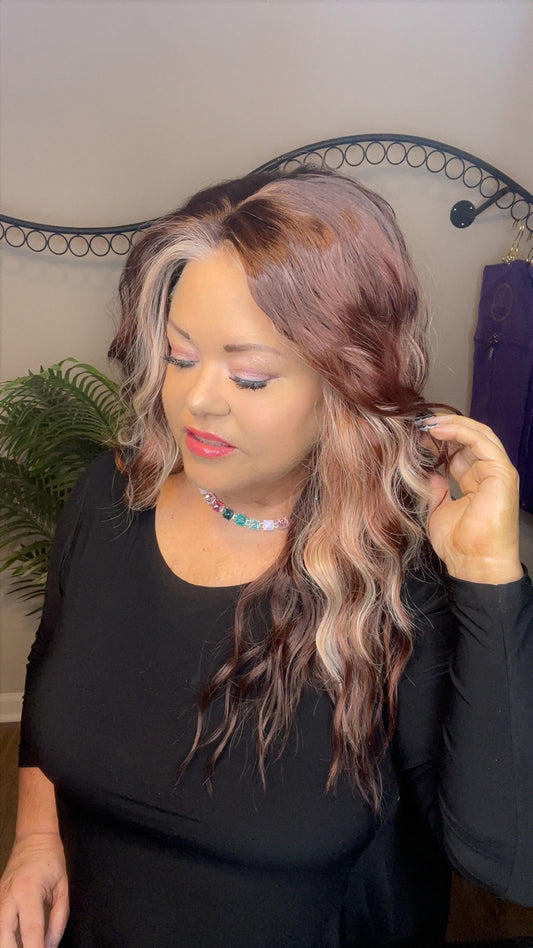 ALLEGRA SCANDI FROSTED COPPER AUBURN NWOT HS SWISS LUXE WIG NW3