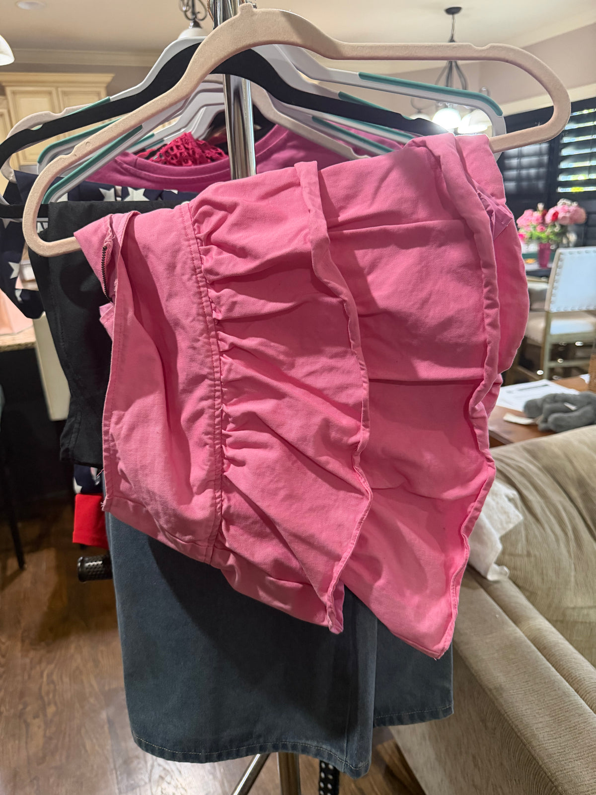 Pink Ruffle Skort (L)