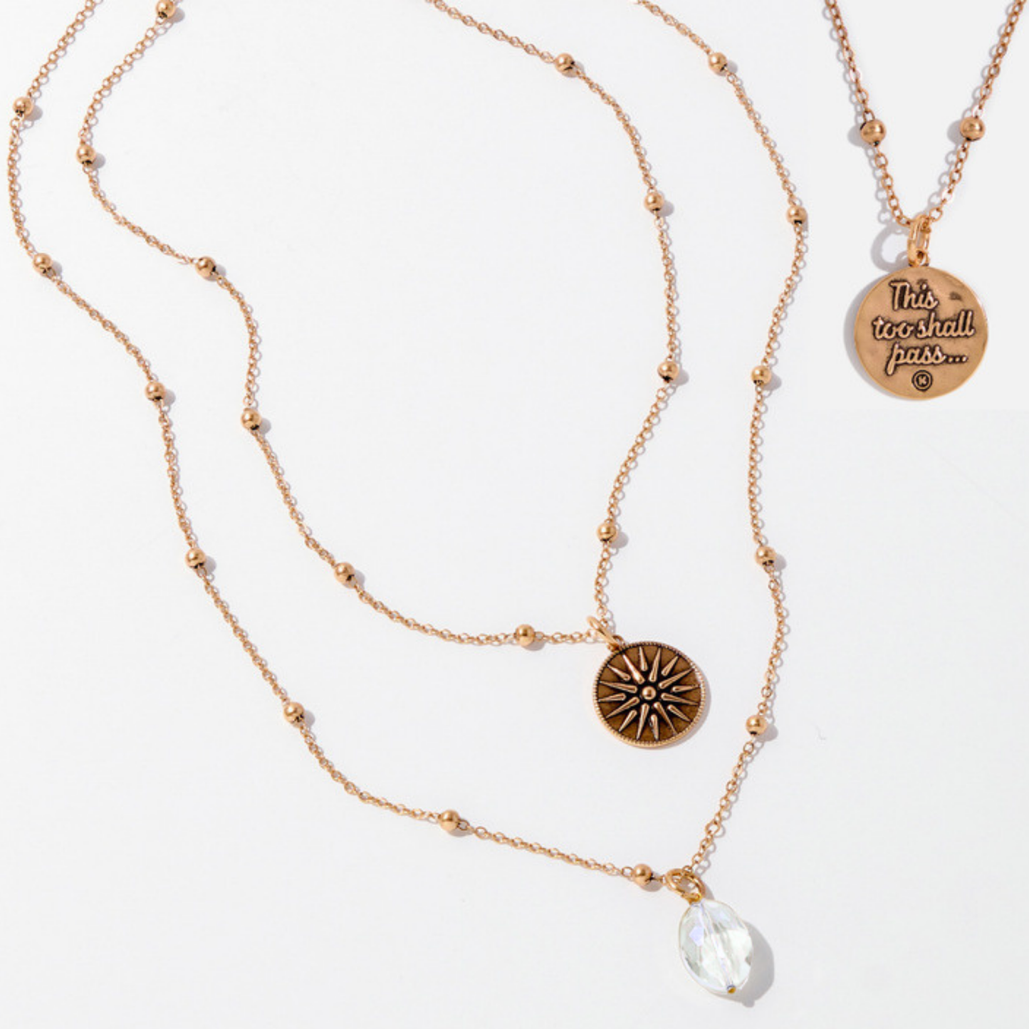 This Too Shall Pass Star Dainty Necklace