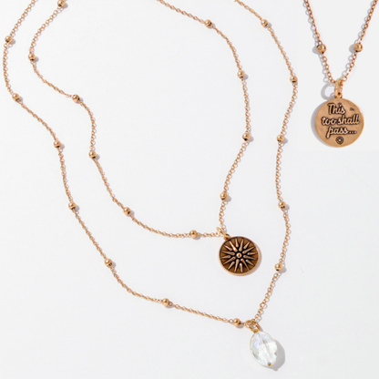 This Too Shall Pass Star Dainty Necklace