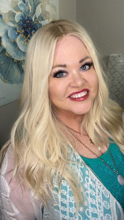 CARIE HUMAN HAIR WIG 24" WITH MEDICAL CAP LW3-AC1