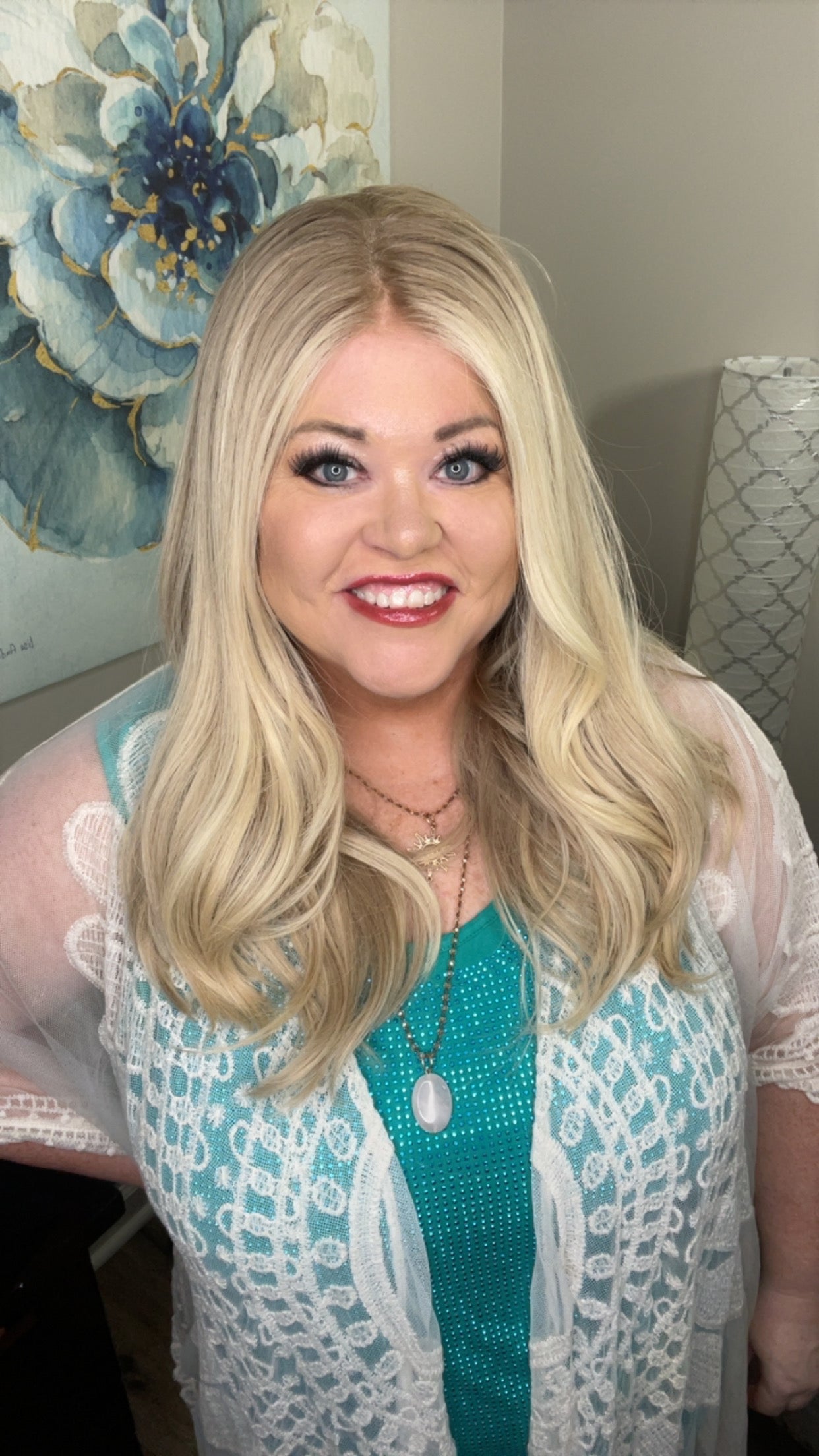 MIKAYLA HUMAN HAIR WIG 24" HAND TIED WITH GRIP LW3-AC1