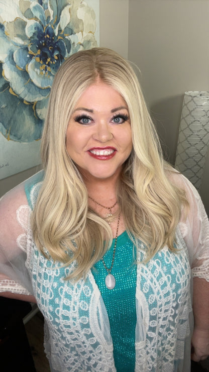 MIKAYLA HUMAN HAIR WIG 24" HAND TIED WITH GRIP LW3-AC1