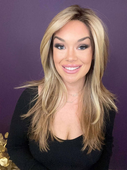 Ashlyn – Luxury Wig by Chic Lifestyle Shown in Endless Carribean Sunset.