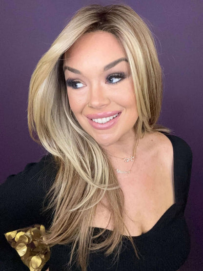 Ashlyn – Luxury Wig by Chic Lifestyle Shown in Endless Carribean Sunset.