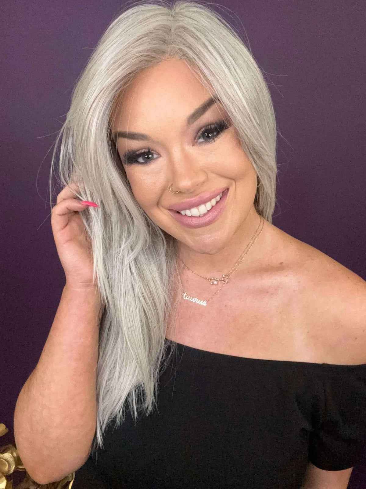 HOLLY STERLING GREY NWT HS COMFORT LUXURY WIG LW3-AC1