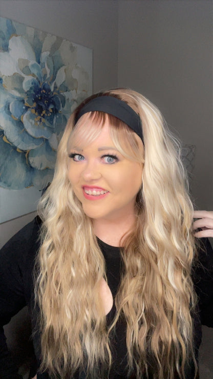 ZOEY HEADBAND WIG BUTTERSCOTCH BLONDE BETTER THAN BASIC WIG TN1-AC1