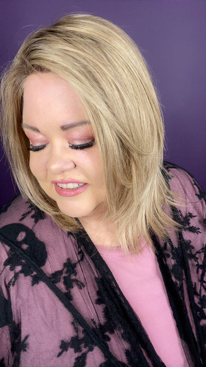 Seychelle Human Hair Hand-Tied Rooted Blonde Blend