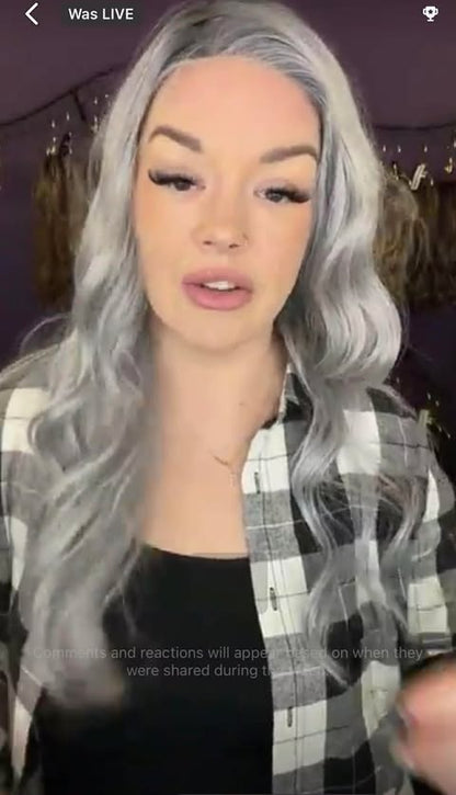 Maxwella 22 Graphite NWT HS Luxury Wig by Belle Tress LW3-AC1