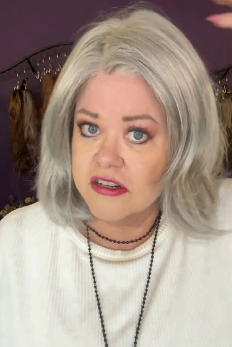 Samantha Silver Grey NHS Luxury Wig LW3-LC1 (straps are cut)