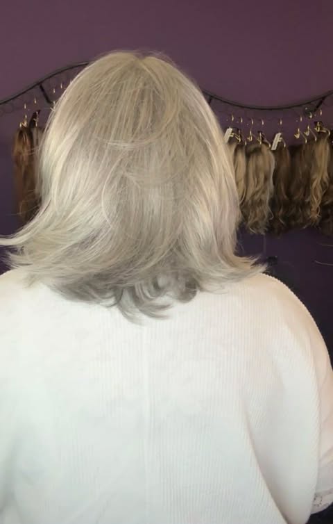 Samantha Silver Grey NHS Luxury Wig LW3-LC1 (straps are cut)