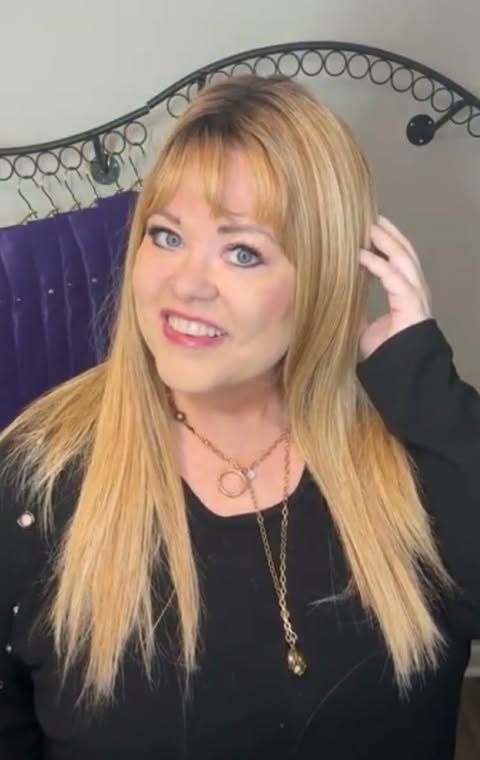 VICTORIA TOFFEE BLONDE  Bangs Shortened HS STANDARD LUXURY WIG LW3 HA1