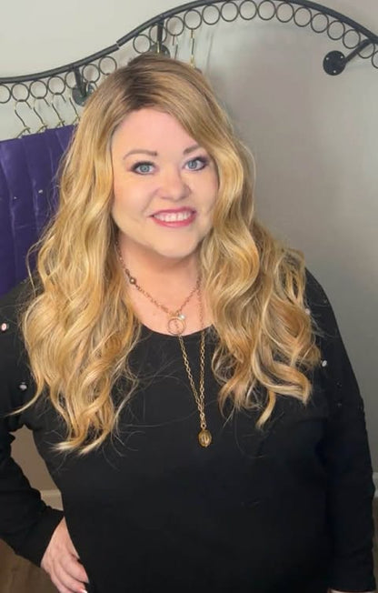 Maxwella 22 SUGAR COOKIE W/HAZELNUT HS NWT Luxury Wig by Belle Tress LW3-AC1