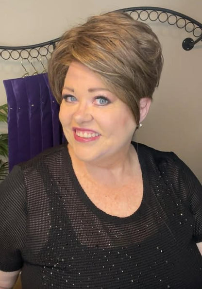 Kim Non-Rooted Moonlit Mocha NWOT Luxury Wig LW3