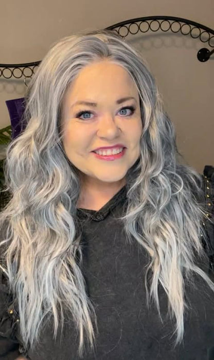 BLONDESHELL SALT AND PEPPER HS NWT BASIC WIG LW3-AC1