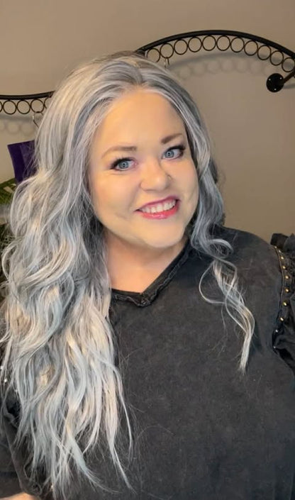 BLONDESHELL SALT AND PEPPER HS NWT BASIC WIG LW3-AC1