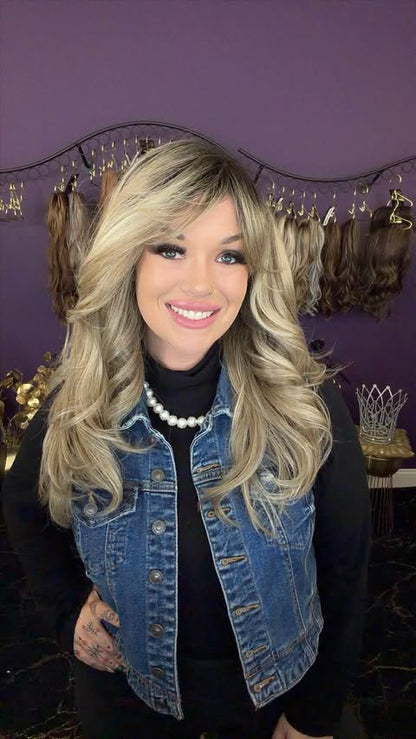 Sandy Foxy Ash Blonde HS Crown Lace Machine Made NWOT Basic Wig NW3