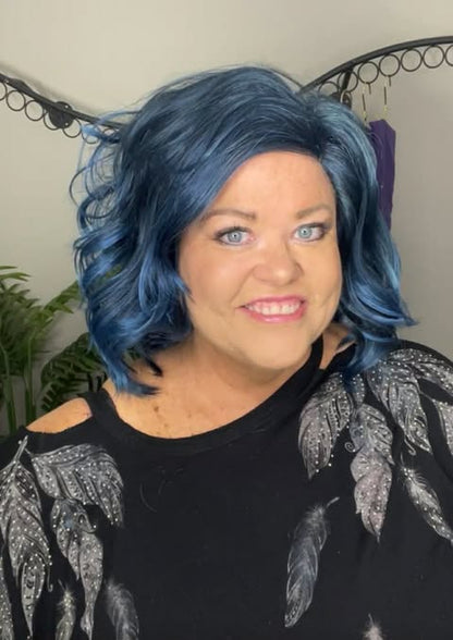 Take a Stand Electric Blue HS Basic Wig LW3
