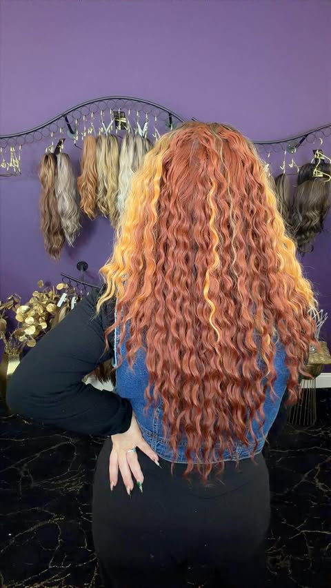 Lyrica Ginger and Cream Human Hair Blend HS 360 NWOT Basic Wig LW3