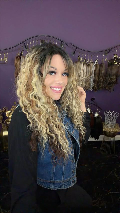 Lyrica Espresso and Cream Human Hair Blend HS 360 NWOT Basic Wig LW3