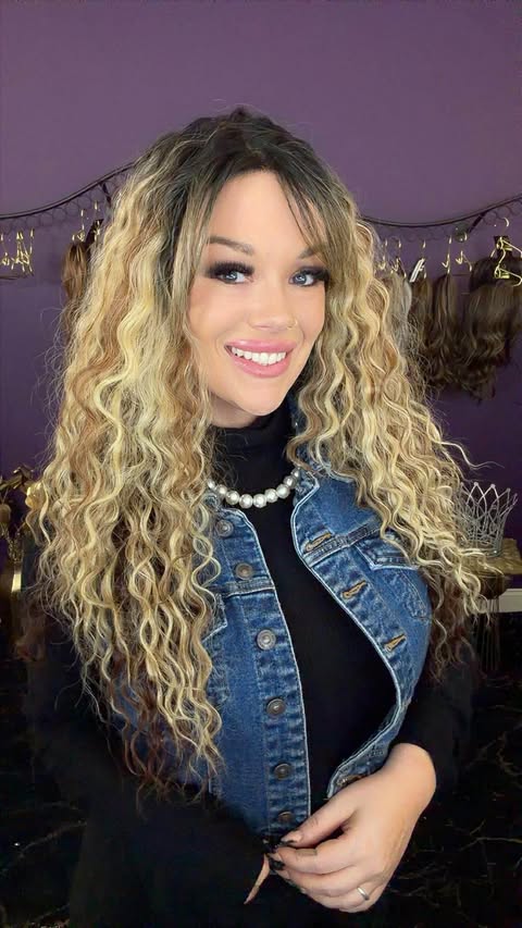 Lyrica Espresso and Cream Human Hair Blend HS 360 NWOT Basic Wig LW3