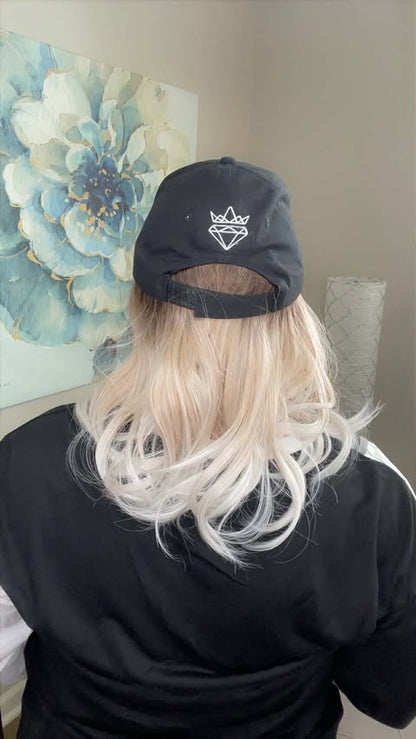BLACK BASEBALL HAT VANILLA MELT HS BETTER THAN BASIC SHORT WIG CSC LW3 AC1