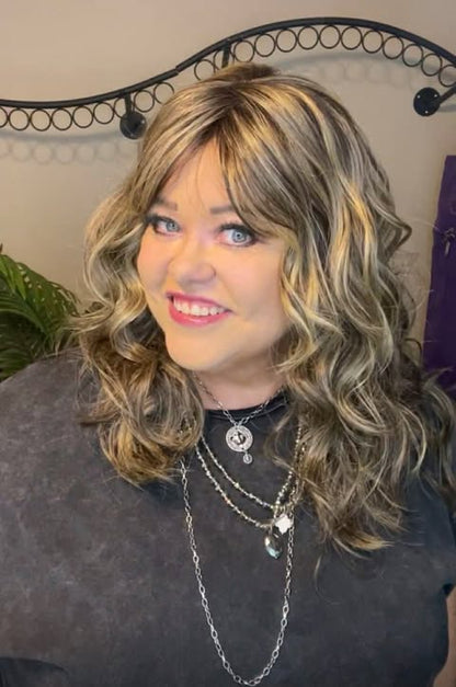 BILLIONAIRE BOMBSHELL CHOCOLATE PECAN HS HT NWT LUXURY WIG BELLE TRESS LW3 ST1