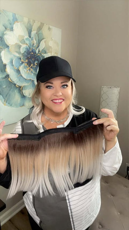BLACK BASEBALL HAT VANILLA MELT HS BETTER THAN BASIC SHORT WIG CSC LW3 AC1