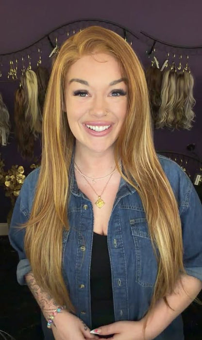 REST UP HS NWT HUMAN HAIR BLEND WIG RG LW3 AC1