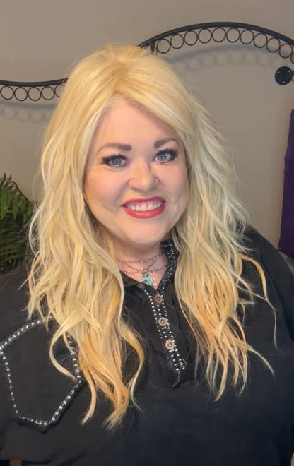California Beach Waves Buttercream Halo HS LUXURY WIG TN1 DS1