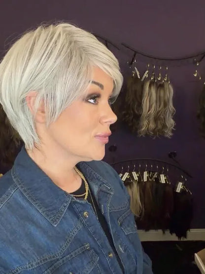 TAKE IT SHORT SILVER LIGHT GREY HS BASIC WIG LW3 AC1