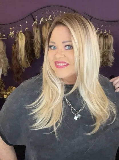Monica Champagne Pearl Balayage HS Ascendant Luxury Wig LW3