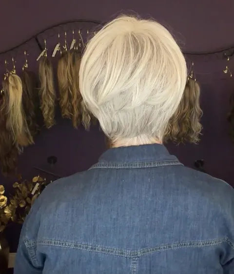 TAKE IT SHORT SILVER LIGHT GREY HS BASIC WIG LW3 AC1