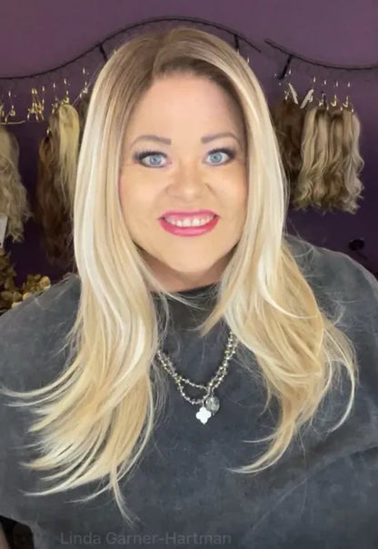 Monica Champagne Pearl Balayage HS Ascendant Luxury Wig LW3