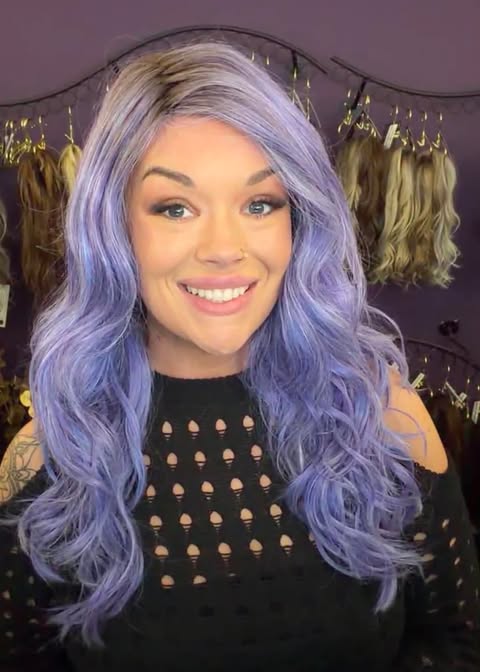 Genevieve Cosmo Purple HS Standard Luxury Wig  *Sample A NOT RETURNABLE* LW3