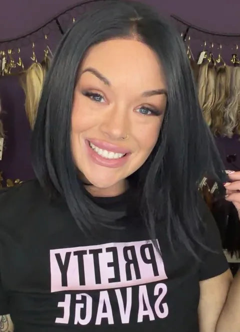 Black HS Basic Bob Free Parting LW3-AC1