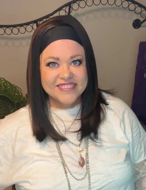 NO APOLOGIES NWOT HS AUBURN HEADBAND WIG LW3-AC1