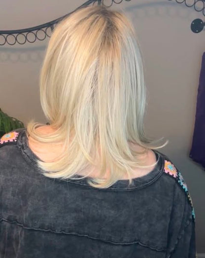 GENOVA CRUSHED ALMOND BLONDE HS NWT Luxury Wig by Belle Tress LW3 AC1